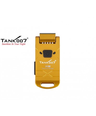 LED baterka (kľúčenka) Tank007 WF01, USB nabíjateľná - Zlatá