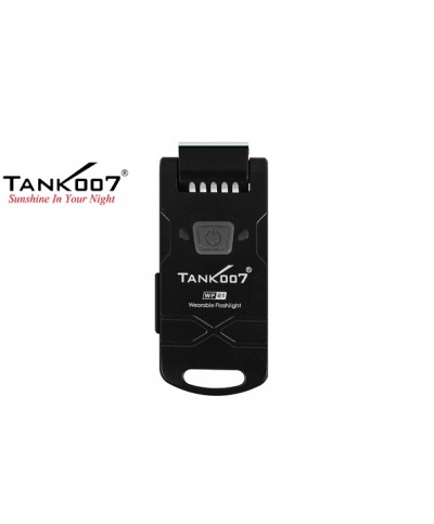 LED baterka (kľúčenka) Tank007 WF01, USB nabíjateľná - Čierna
